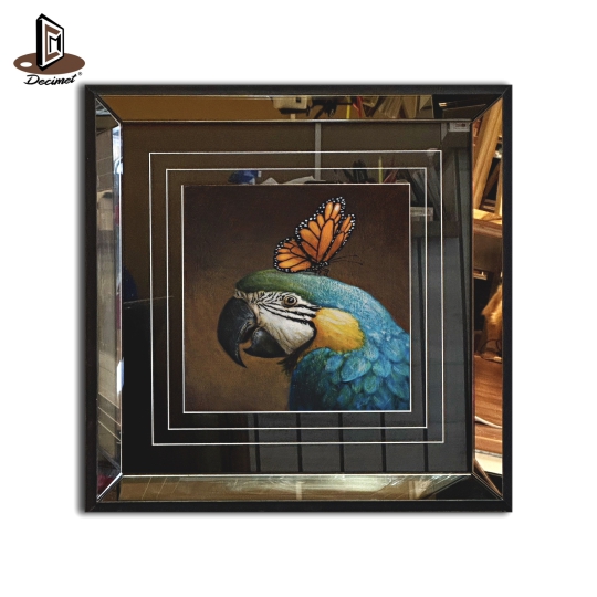 Tranh Khung Gương Trà Bird and Butterfly No.4