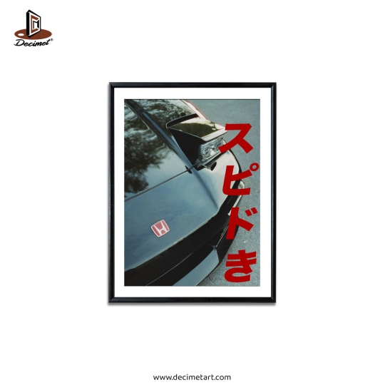 Tranh Khung Composite Đen Mỏng Corners. Honda