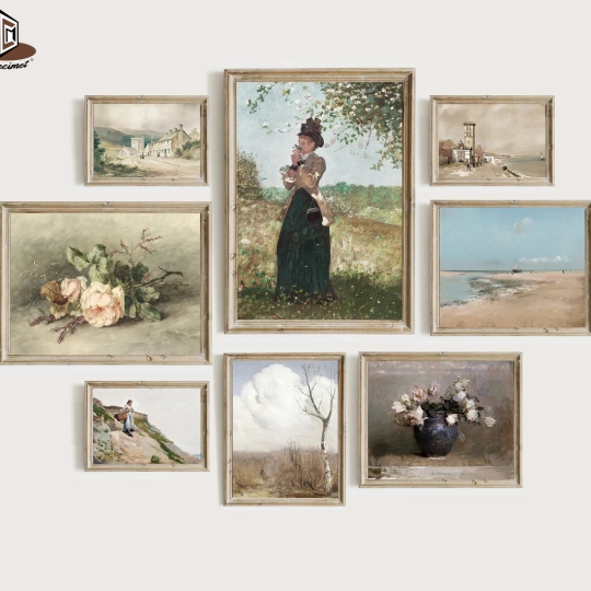Set Tranh Peaceful Vintage