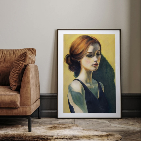 Poster Portrait of a Young Woman
