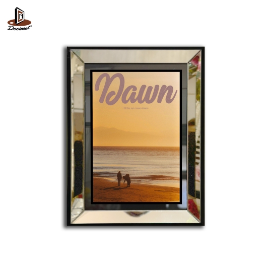 Tranh Khung Gương Bạc Dawn In The Beach