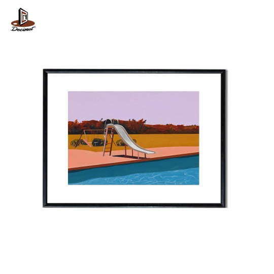 Poster Swimming Pool & Slide
