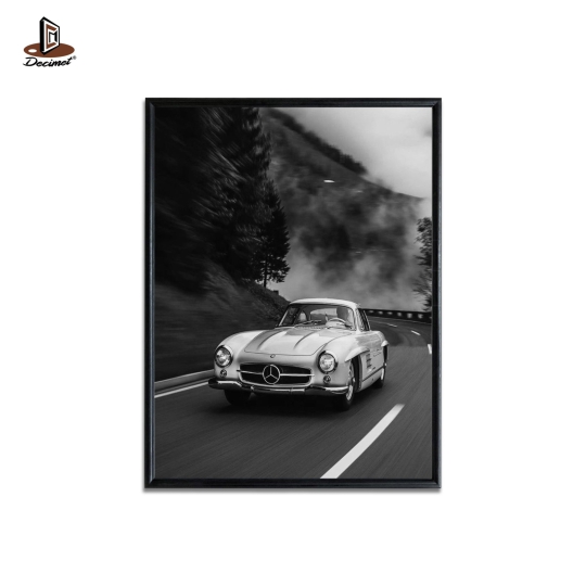 Tranh Khung Composite Đen Mỏng Mercedes Gullwing 300SL