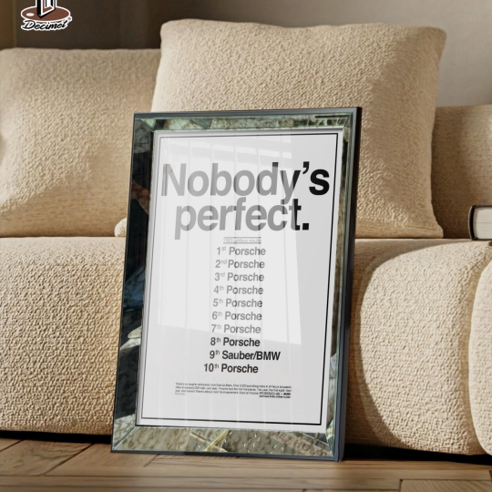 Tranh Khung Gương Bạc Nobody's Perfect