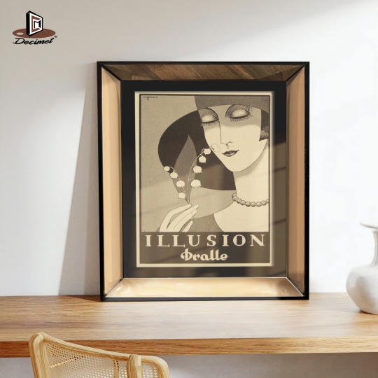 Tranh Khung Gương Trà Illusion Dralle 