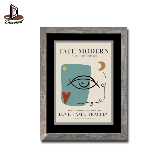Tranh Khung Composite Giả Bê Tông The Eye Art Poster