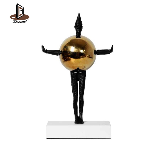 Golden Black Stand statue