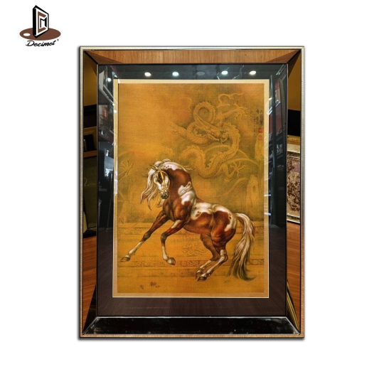 Tranh Khung Gương Trà Eight Horses / Bát Mã No.2