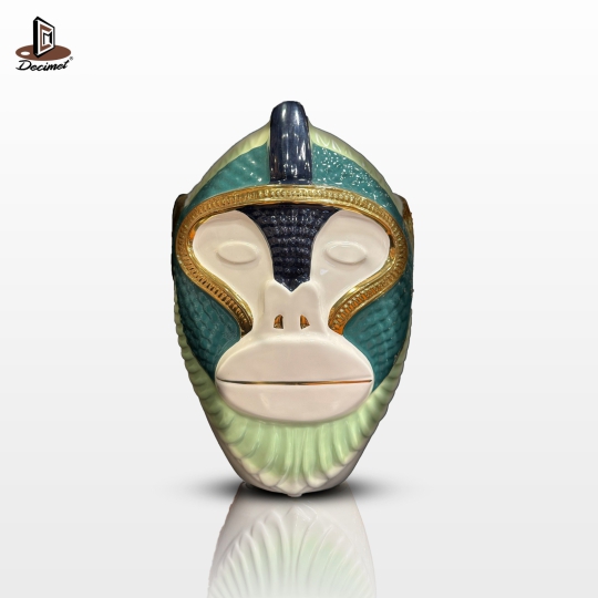 Bình Gốm Monky Manky White