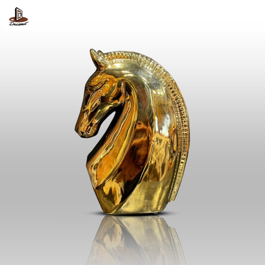 Tượng Đầu Đầu Ngựa Bằng Gold