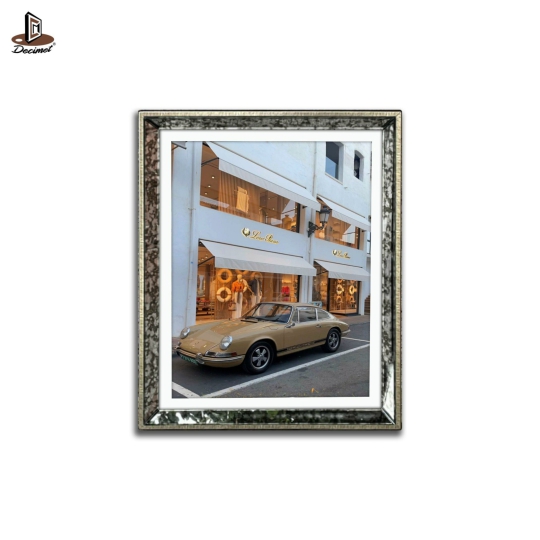 Tranh Khung Gương Loang Porsche 911 Classic