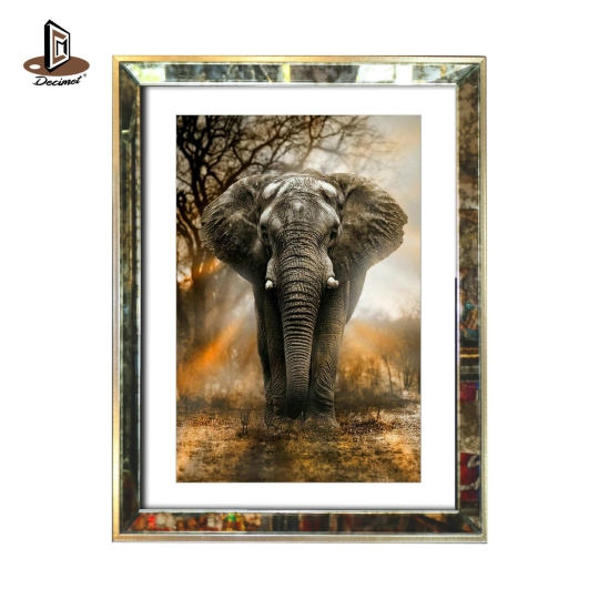 Tranh Khung Gương Loang Elephant
