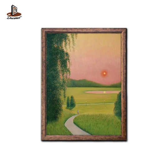 Tranh Khung Composite Giả Gỗ Nâu Evening Glow