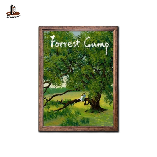Tranh Khung Composite Giả Gỗ Nâu Forrest Gump