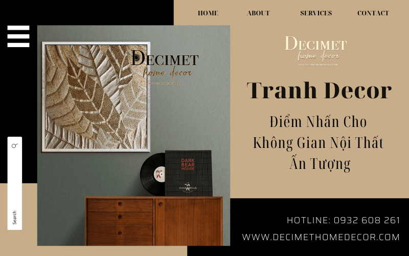 Tô Điểm Cho Không Gian Nội Thất Ấn Tượng , Nghệ Thuật Với Tranh Decor 