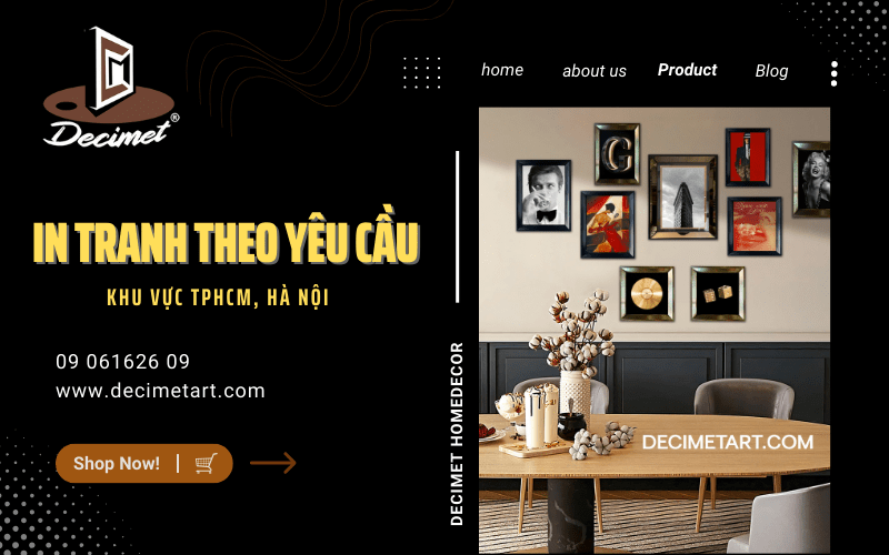 In tranh theo yêu cầu cho khách khu vực TPHCM, Hà Nội