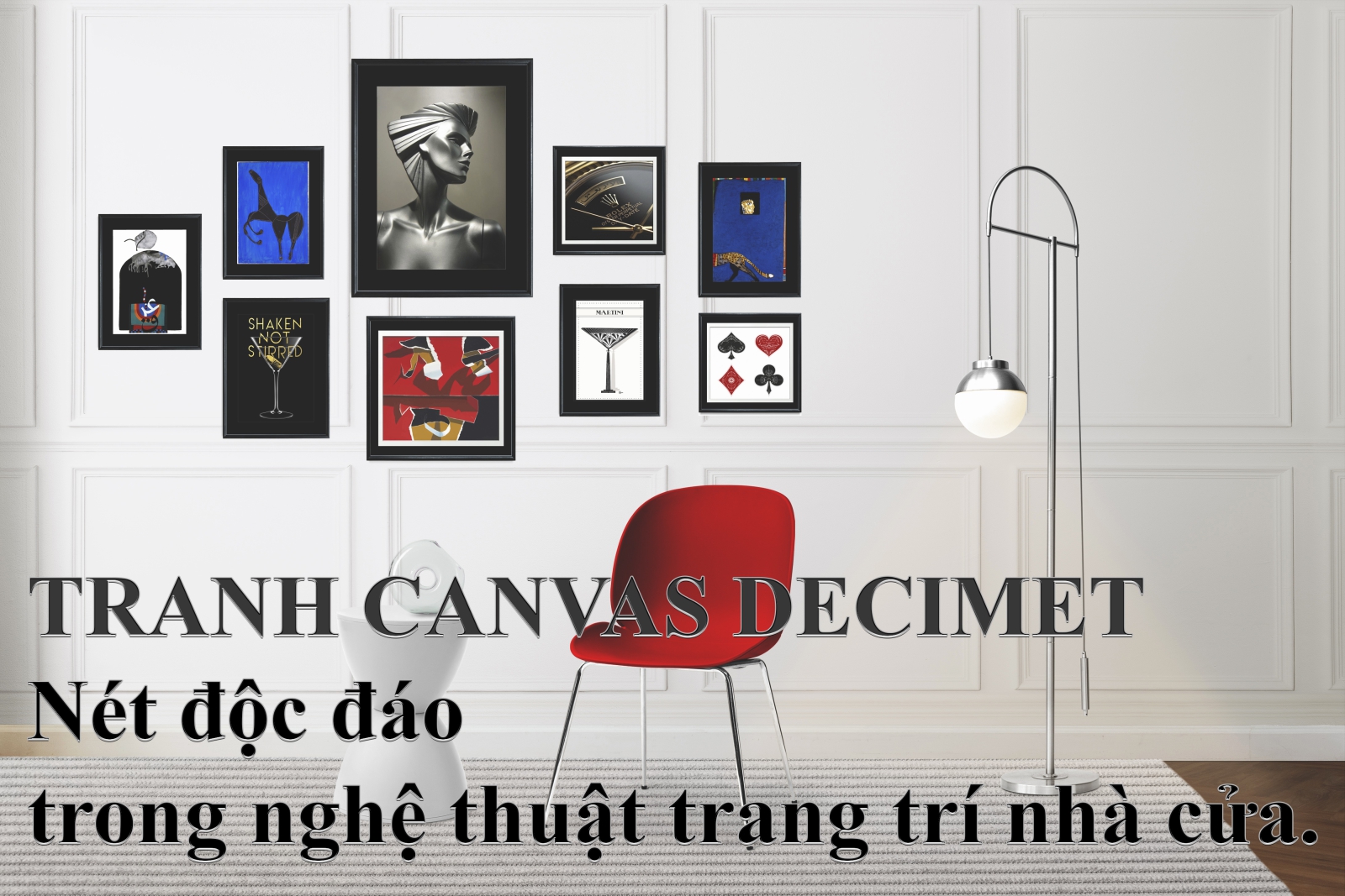 Tranh Canvas Decimet: Nét độc đáo trong nghệ thuật trang trí nhà cửa.