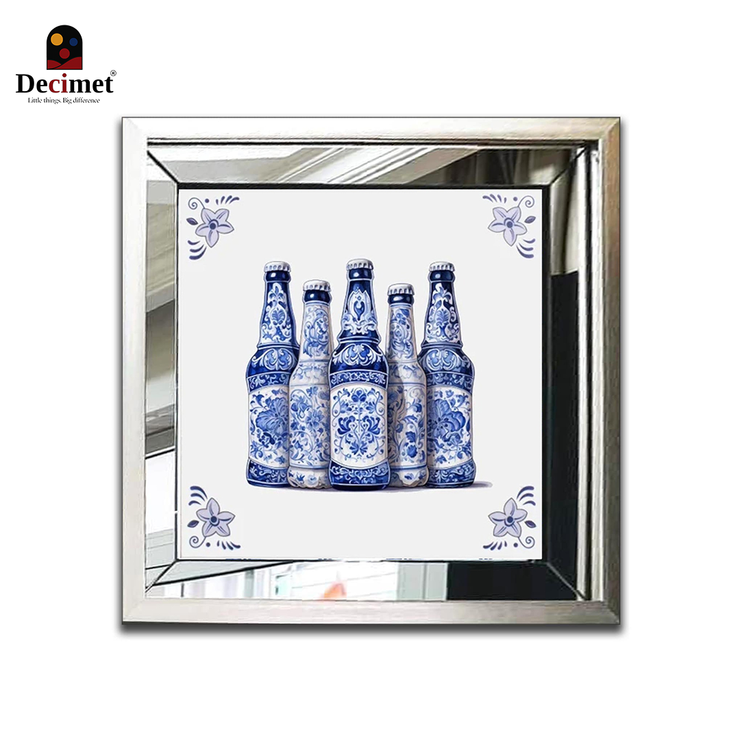 Tranh Khung Gương Bạc Ghép Composite Chinoiseries Lei Xue
