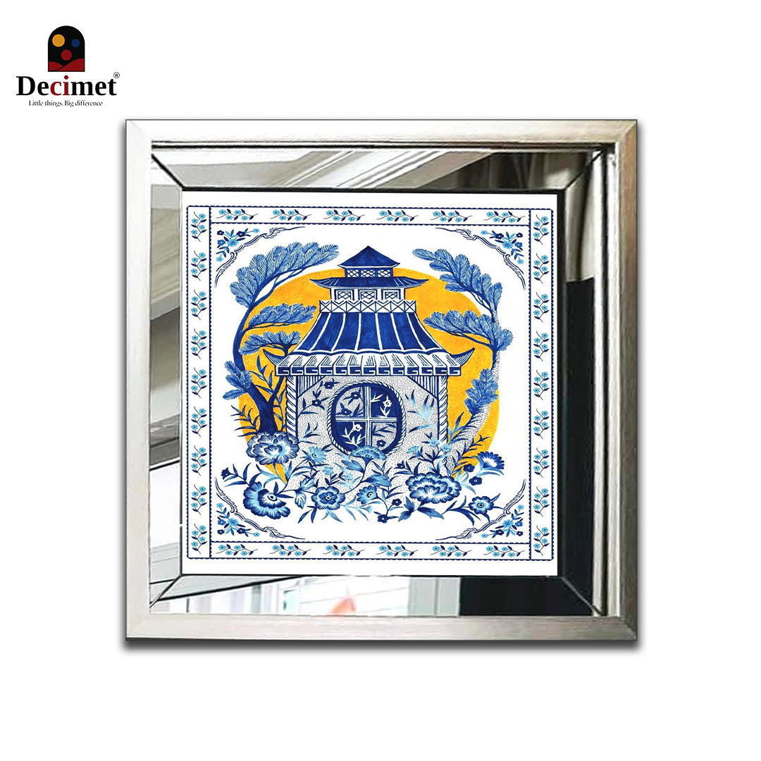Tranh Khung Gương Bạc Ghép Composite Chinoiseries. Le Marché Des Merveilles
