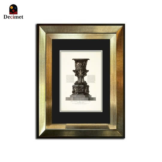 Tranh Khung Composite Ghép Bình Hoa Bằng Đá Cẩm Thạch Của Giovanni Battista Piranesi