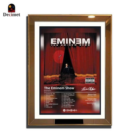 Tranh Khung Gương Ghép 1 Viền Composite Gold Mỏng 3cm - The Eminem Show