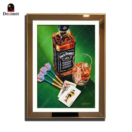 Tranh Khung Gương Ghép 1 Viền Composite Gold Mỏng 3cm - Joker Wild Jack