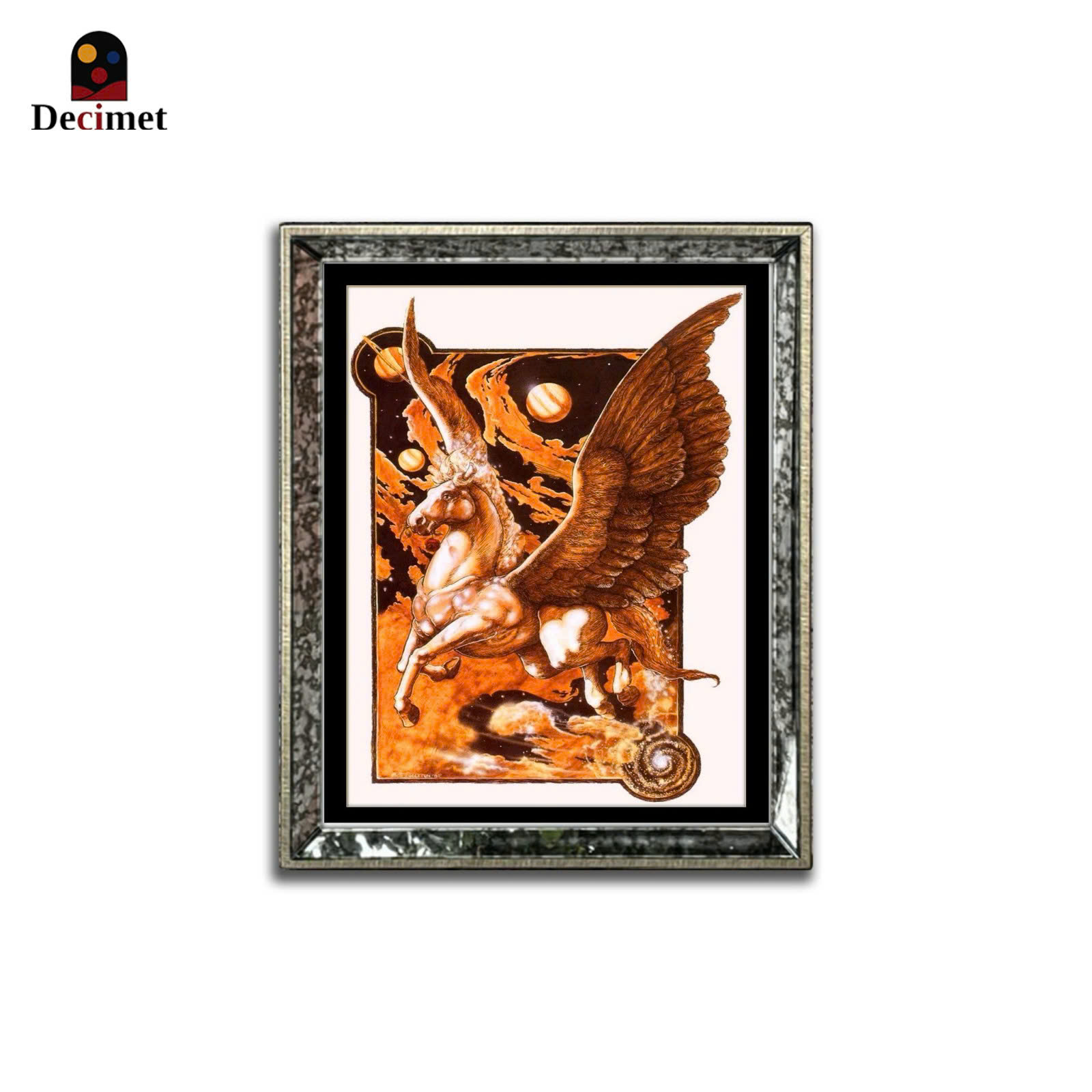 Tranh Khung Gương Loang Pegasus