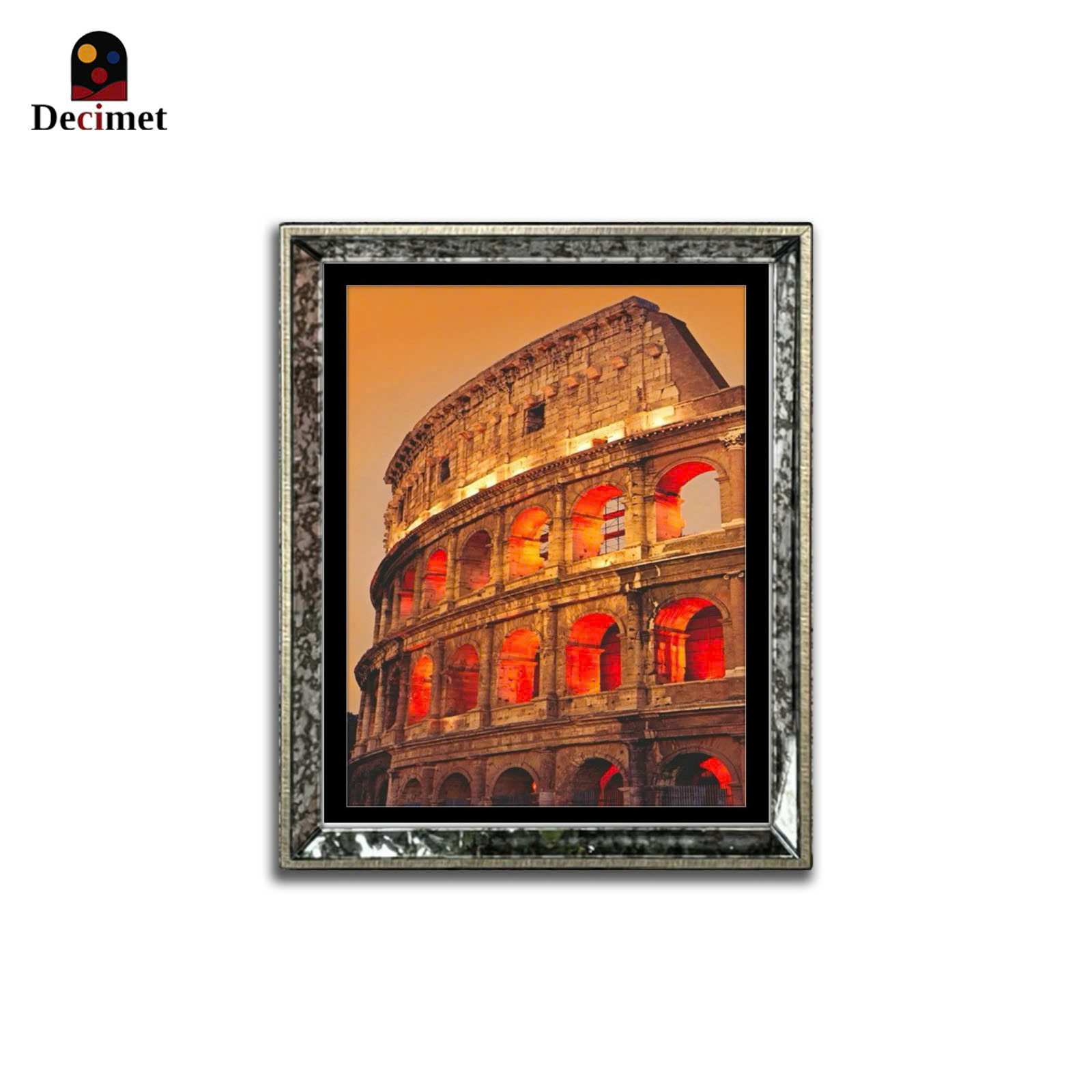 Tranh Khung Gương Loang Rome Italy