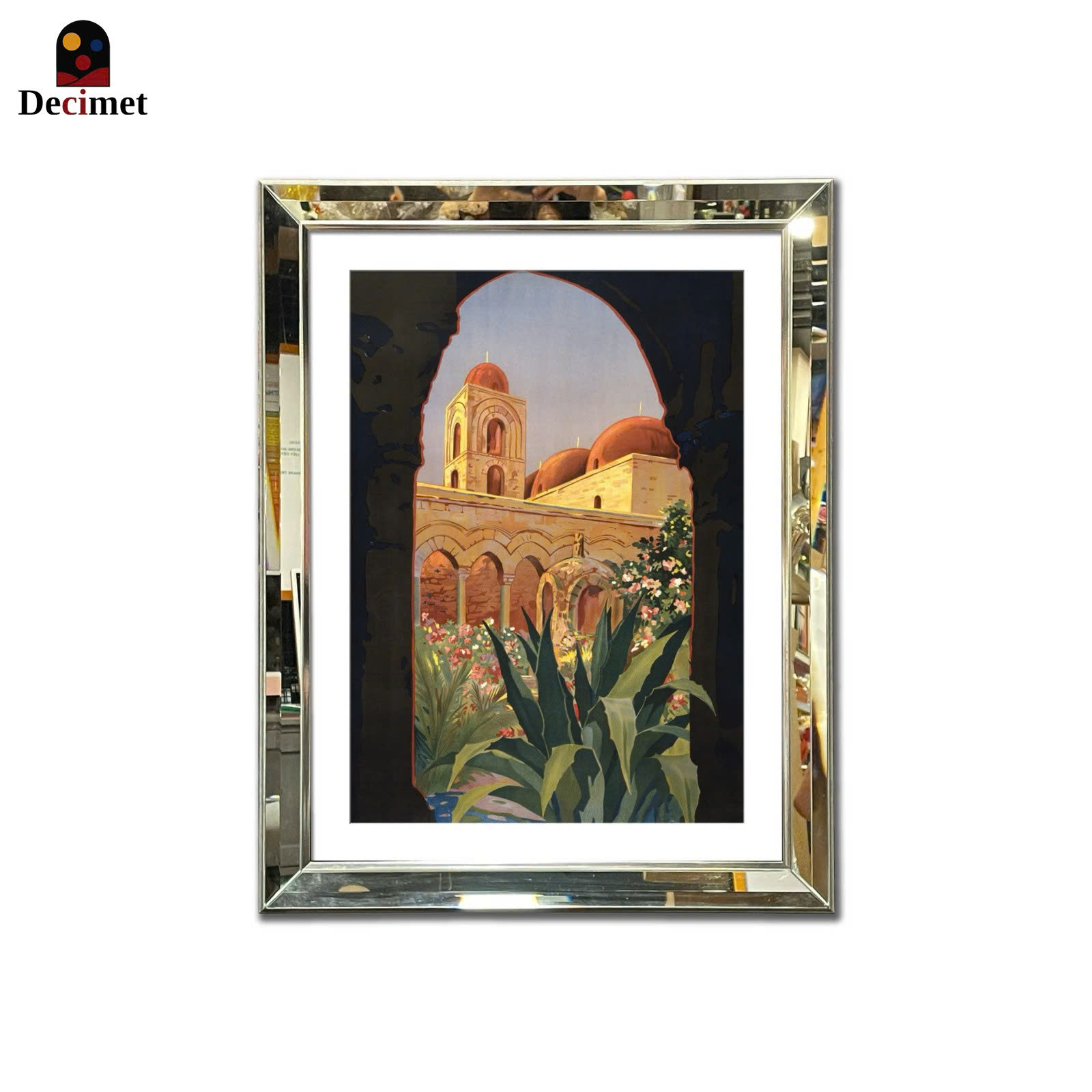 Tranh Khung Gương Vát Lá Hẹ Palermo Sicily