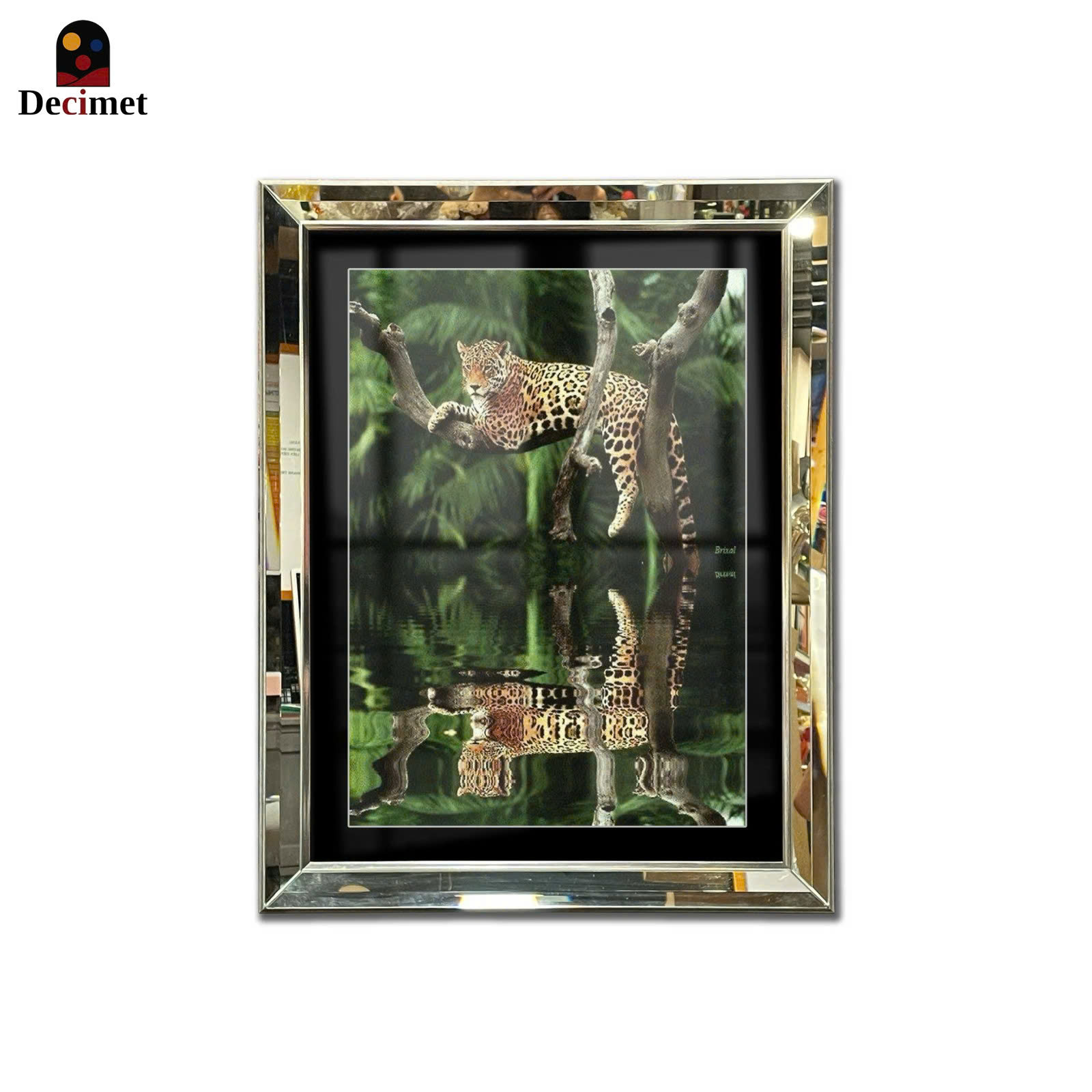 Tranh Khung Gương Vát Lá Hẹ Luxury Placemat