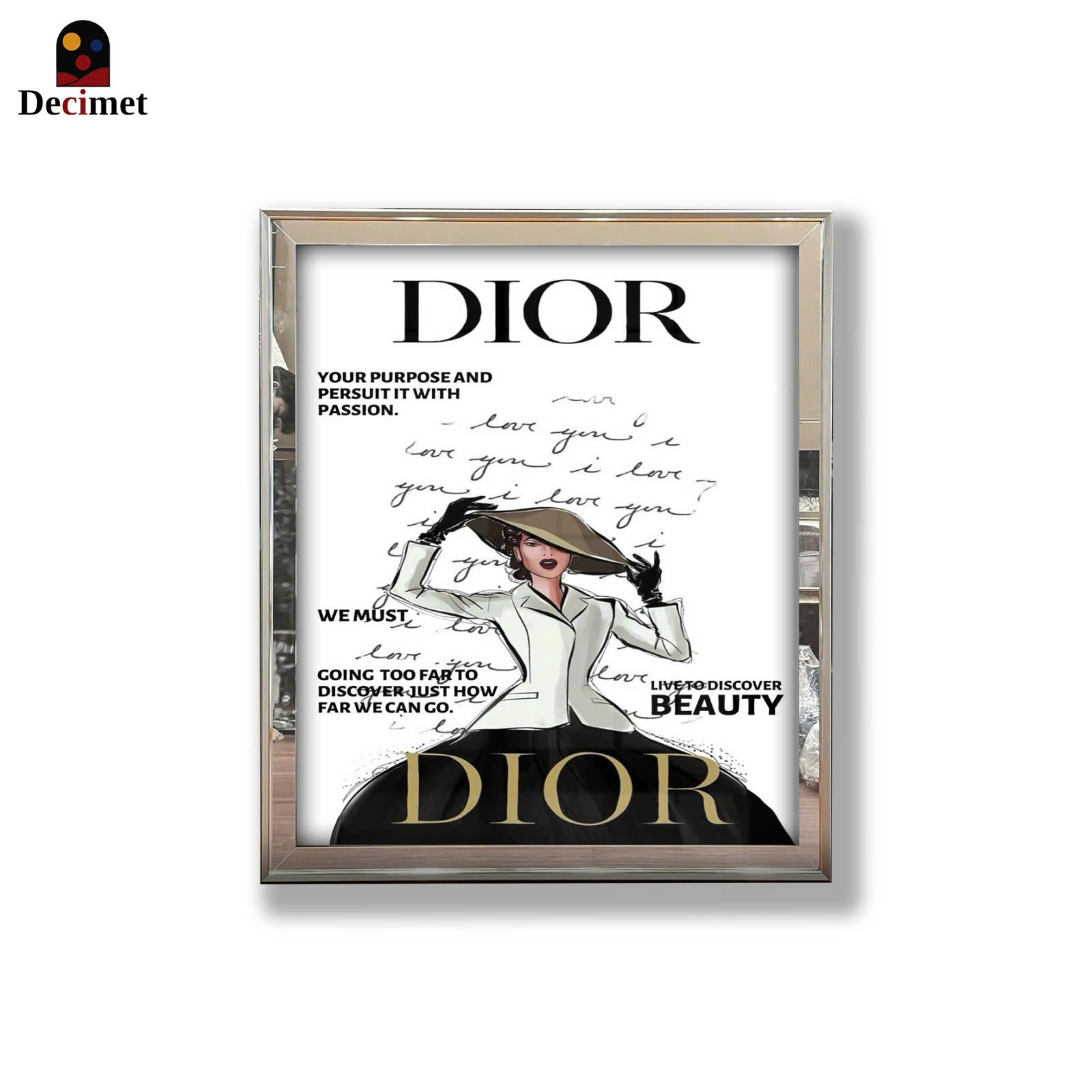 Tranh Khung Gương Ghép 1 Viền Composite Dior Beauty